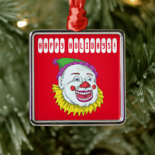 Beängstigend Clown Horror Creepy Ornament Aus Metall