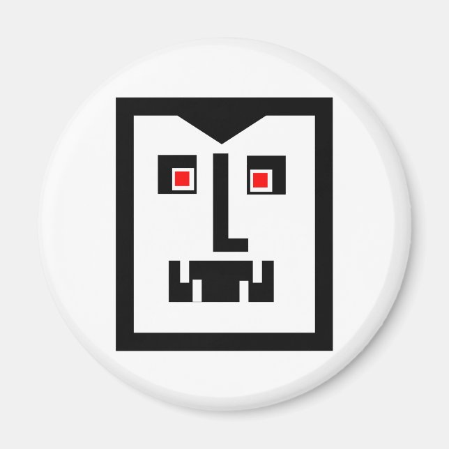 Beängstigend Cyborg Vampire Bot Magnet (Vorne)