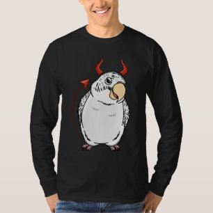 Beängstigend Devil Costume Parrot I White Budgie B T-Shirt