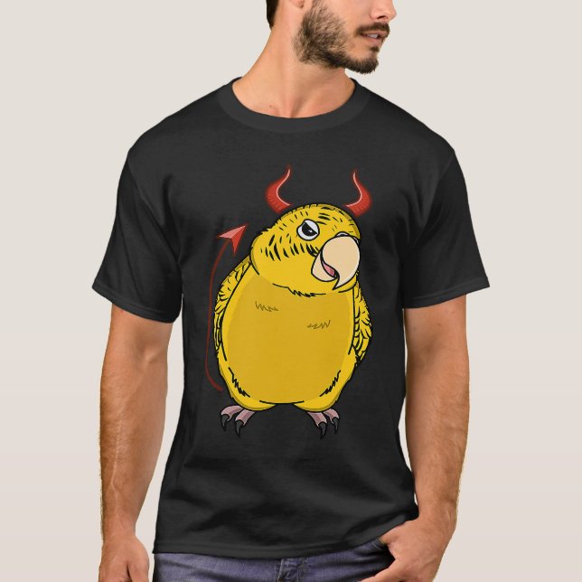 Beängstigend Devil Costume Parrot I Yellow Lutino  T-Shirt (Vorderseite)