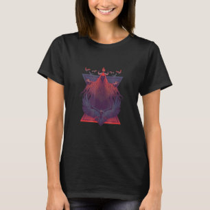 Beängstigend Devil Creepy Eagle T-Shirt