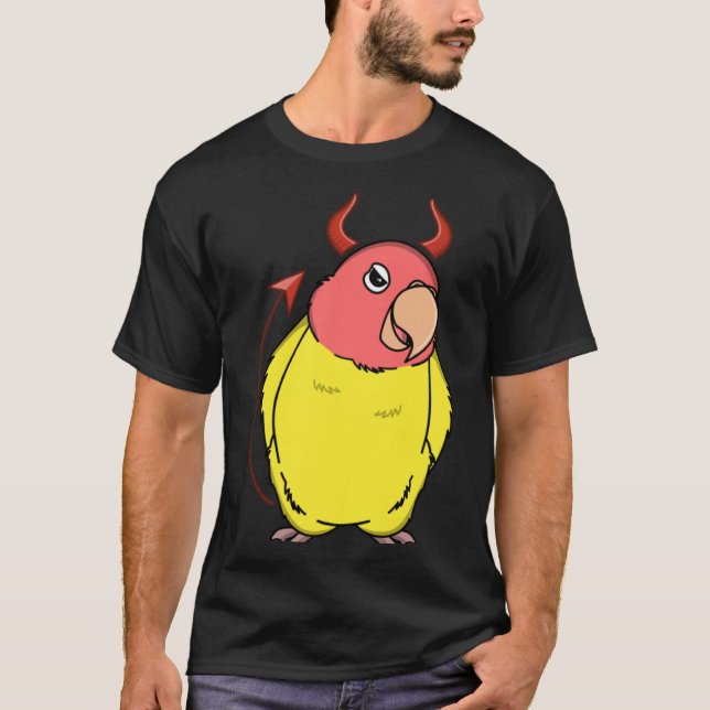Beängstigend Devil Kostüm Parrot I Peach konfronti T-Shirt (Vorderseite)