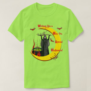 Beängstigend Dinge Grüner Halloween Unisex T - Shi T-Shirt