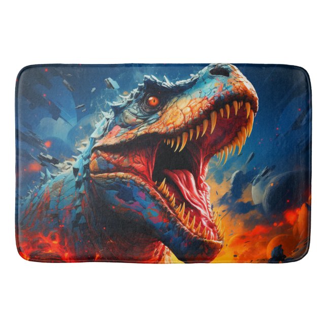 Beängstigend Dinosaurier Badematte (Vorderseite)