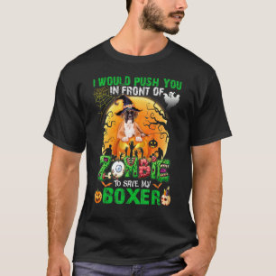 Beängstigend drücken Sie vor Zombies, um meine Box T-Shirt