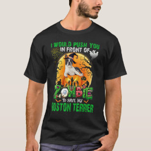 Beängstigend drücken Sie vor Zombies, um meinen Bo T-Shirt