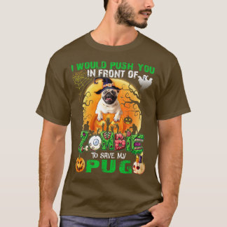 Beängstigend drücken Sie vor Zombies, um meinen Mo T-Shirt