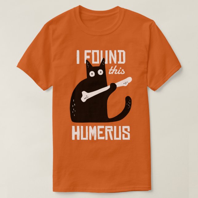 Beängstigend fand ich diese Humerus Cat Black Humo T-Shirt (Design vorne)