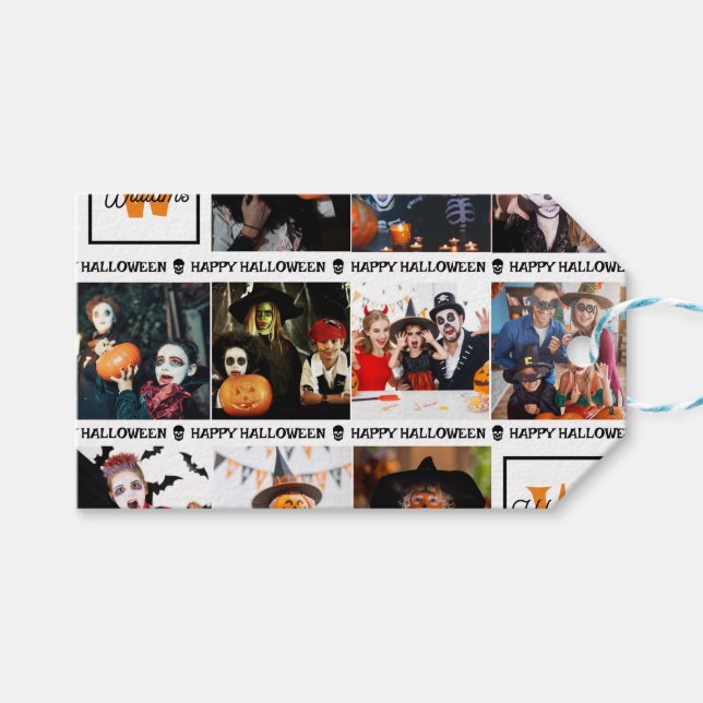 Beängstigend Fügen Sie Ihr eigenes Foto Monogram H Geschenkanhänger (Vorderseite (Horizontal))