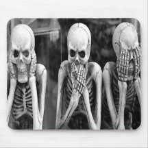 Beängstigend Funny Skeletts Halloween Mousepad
