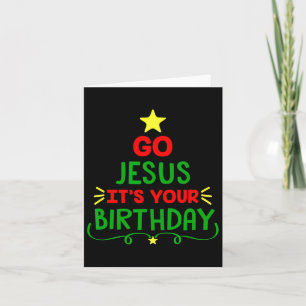 Beängstigend gehen Jesus seinen Geburtstag Weihnac Karte