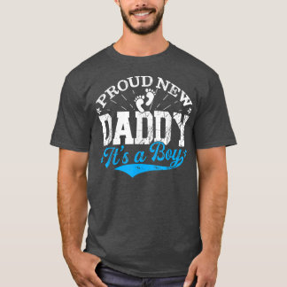 Beängstigend Gender Reveal Proud New Daddy Es ist  T-Shirt