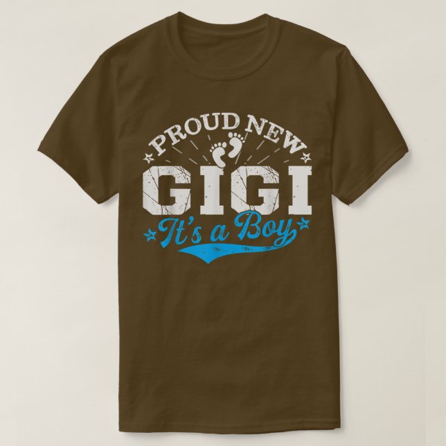 Beängstigend Gender Reveal Proud New Gigi Es ist e T-Shirt (Design vorne)