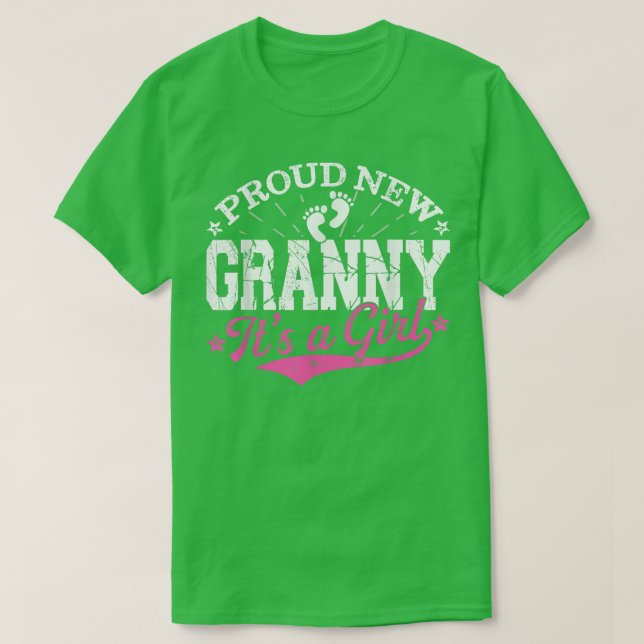 Beängstigend Gender Reveal Proud New Granny Es ist T-Shirt (Design vorne)
