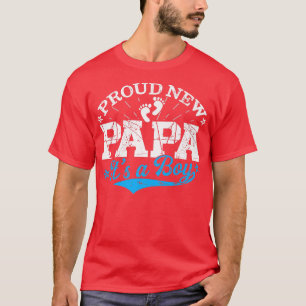 Beängstigend Gender Reveal Proud New Papa Es ist e T-Shirt