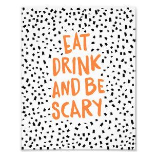 Beängstigend Gepunktet sein Halloween Art Print Fotodruck