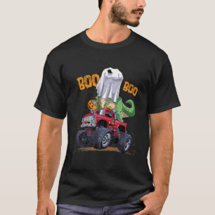 Beängstigend Ghost Dinosaur T Rex Monster Truck Pu T-Shirt