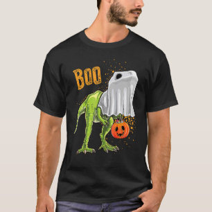 Beängstigend Ghost Dinosaurs Boo Halloween Kostüm T-Shirt