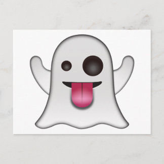 Beängstigend Ghost Emoji Cooler Spaß Postkarte