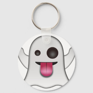 Beängstigend Ghost Emoji Cooler Spaß Schlüsselanhänger