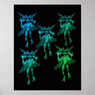 Beängstigend Gremlins Halloween Poster