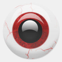 Beängstigend Halloween Eyeball Runder Aufkleber