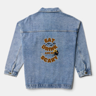beängstigend Halloween Jeansjacke