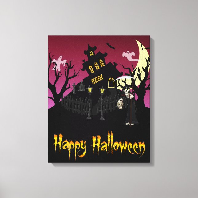 Beängstigend Halloween Leinwanddruck (Vorderseite)