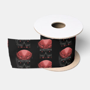 Beängstigend Halloween Skull Satinband