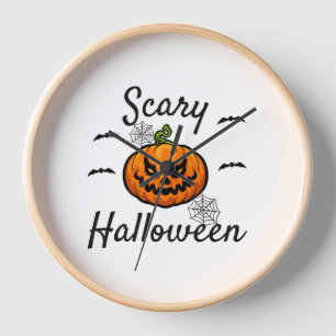 Beängstigend Halloween Uhr