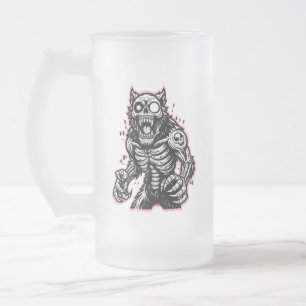 Beängstigend Halloween Zombie Werewolf Mattglas Bierglas