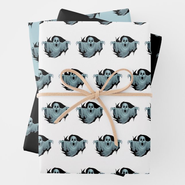 Beängstigend Haunting Ghost Geschenkpapier Set (Beispiel)