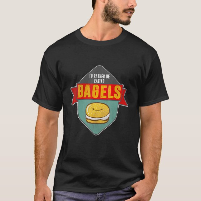 Beängstigend, ich esse lieber Bagel Baker Baking T-Shirt (Vorderseite)