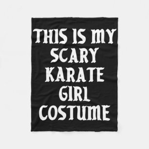 Beängstigend Karate Girl Costume Halloween Sportma Fleecedecke