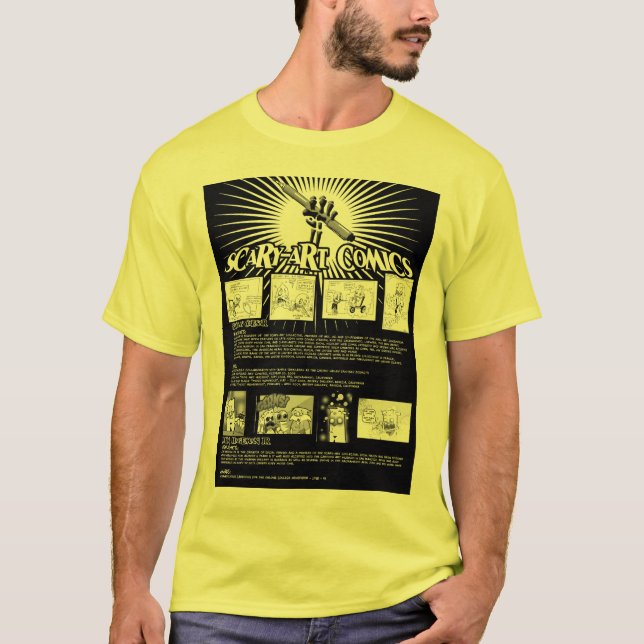 Beängstigend-Kunst Comicen T-Shirt (Vorderseite)