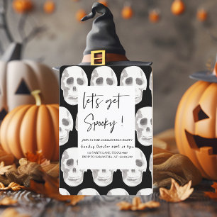 Beängstigend Lasst uns spöttisch werden   HALLOWEE Einladung