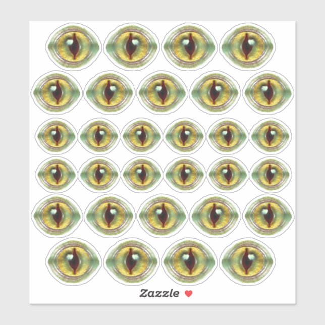 Beängstigend Lizard Alien Dragon Dinosaurier Monst Aufkleber (Blatt)