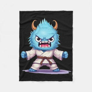 Beängstigend Martial Arts Fighter Karate Boxer Com Fleecedecke