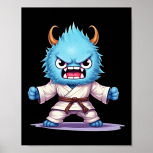 Beängstigend Martial Arts Fighter Karate Boxer Com Poster
