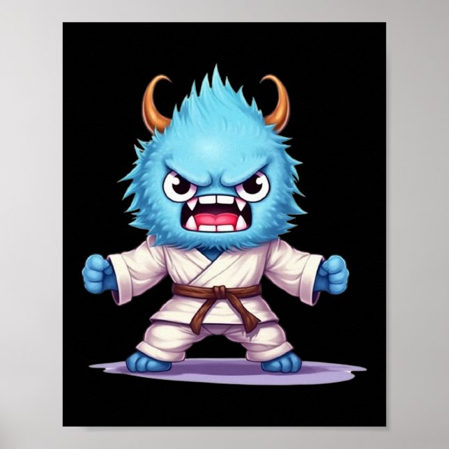 Beängstigend Martial Arts Fighter Karate Boxer Com Poster (Vorne)