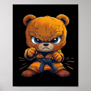 Beängstigend Martial Arts Fighter Karate Boxer Com Poster