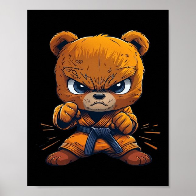 Beängstigend Martial Arts Fighter Karate Boxer Com Poster (Vorne)