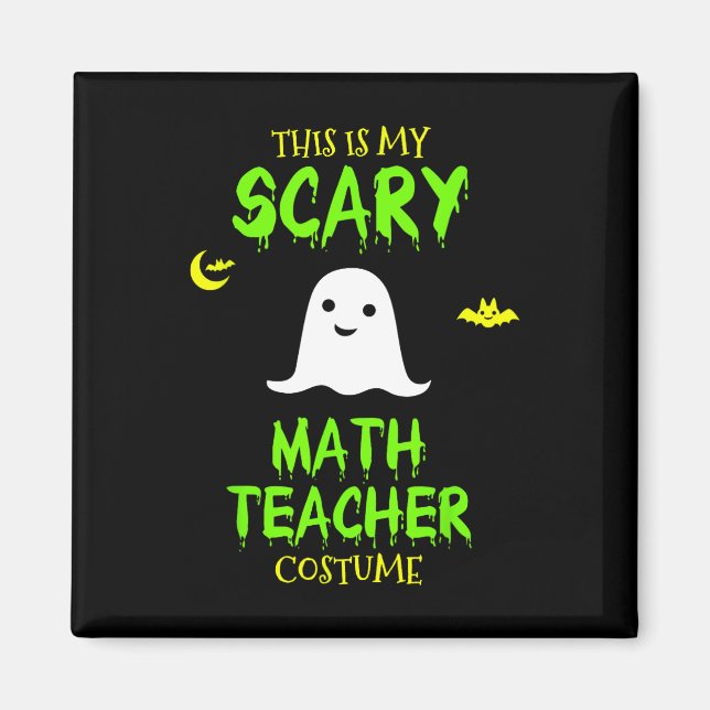 Beängstigend Mathematiklehrer Kostüm Halloween Laz Magnet (Vorne)
