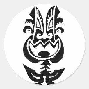 Beängstigend Niedlich Runder Aufkleber