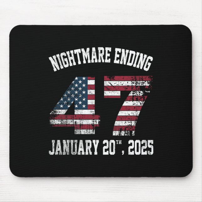 Beängstigend Night Ending 20. Januar 2025 Funny Pr Mousepad (Vorne)