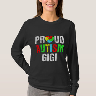 Beängstigend Proud Autismus Gigi Herzfamilie Match T-Shirt