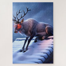 Beängstigend Reindeer auf dem Dach!