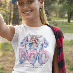 Beängstigend-rosa Lila-Tee Halloween-Sleepover-T-S Tri-Blend Shirt