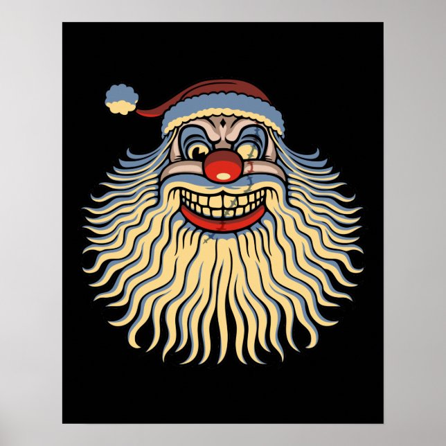 Beängstigend Santa Clown Poster (Vorne)