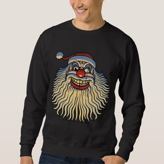 Beängstigend Santa Clown Sweatshirt (Vorderseite)